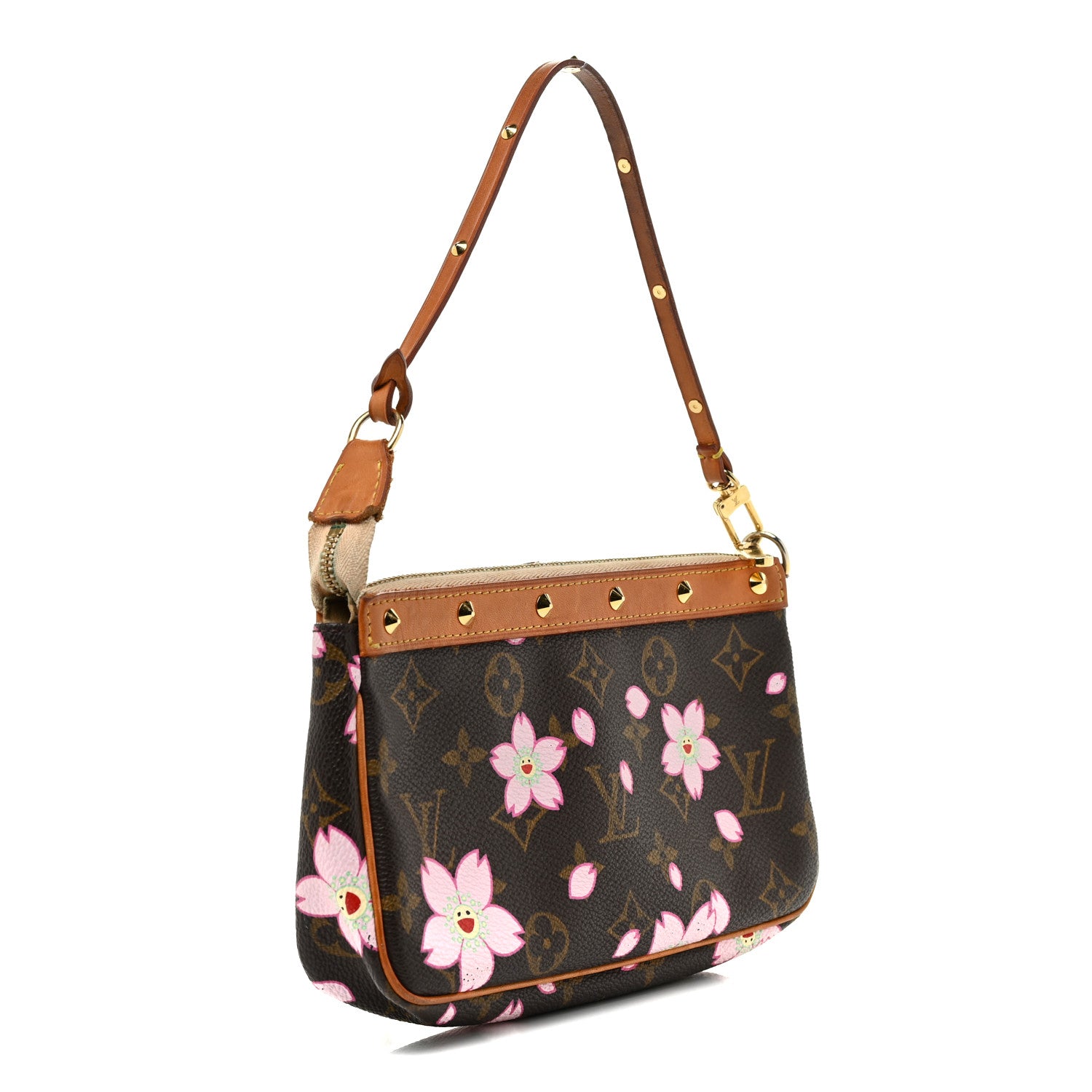 Louis Vuitton Monogram Cherry Blossom Pochette Accessories Brown 3 of 25