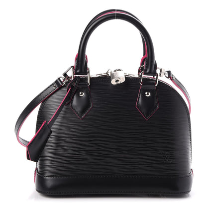 Louis Vuitton Epi Alma BB Black Hot Pink 1 of 8