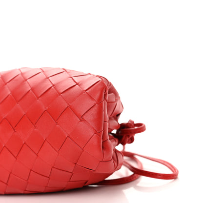 Bottega Veneta Nappa Intrecciato The Mini Pouch Bright Red 9 of 9
