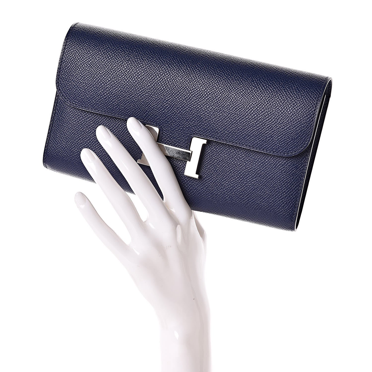 Hermes Epsom Constance Long Wallet Bleu Saphir 2 of 8