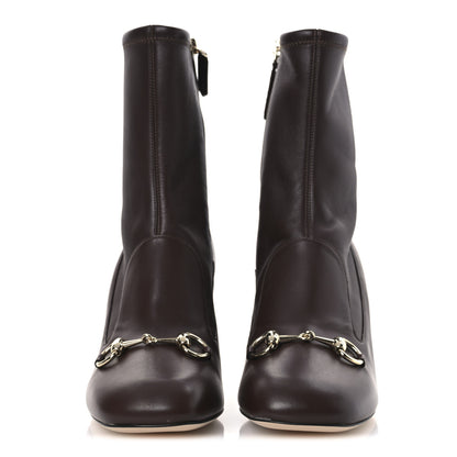 Gucci Nappa Horsebit Ankle Boots 39 Brown 3 of 11