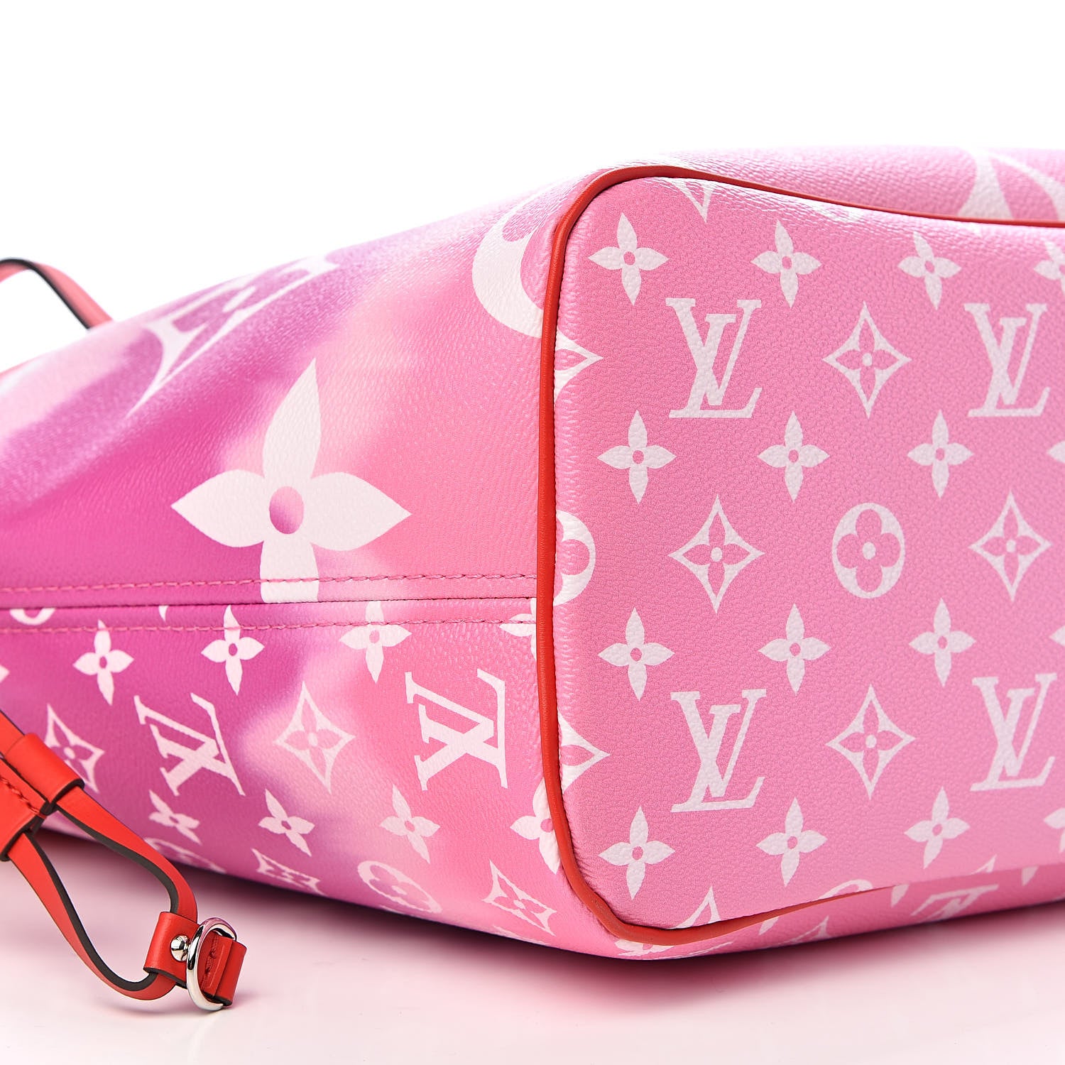 Louis Vuitton Monogram Escale Neverfull MM Rouge 9 of 11