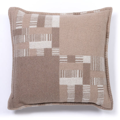 Hermes Wool Cashmere Avalon Paper Block Pillow Ecru Naturel 2 of 3