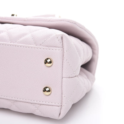 Chanel Caviar Quilted Mini Coco Handle Flap Lilas Lilac 8 of 10