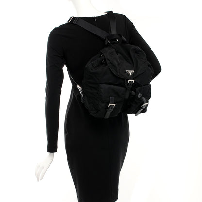 Prada Nylon Vela Small Backpack Black 2 of 9