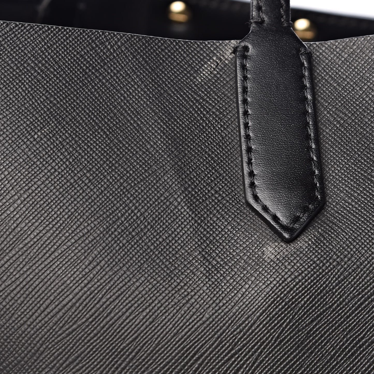 Textured Coated Canvas Bambi Print Large Antigona Tote Black