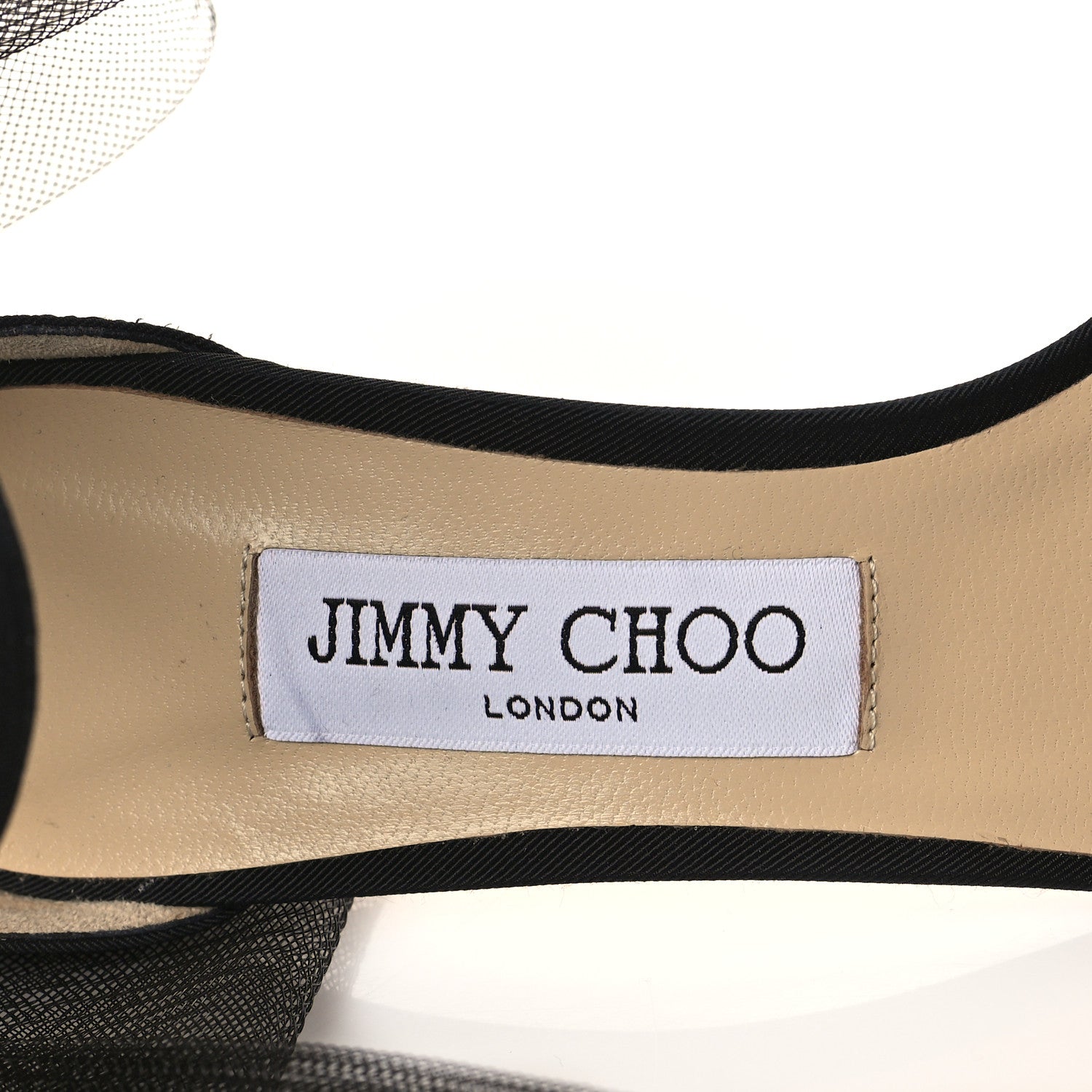 Jimmy Choo Grosgrain Aveline Bow 100 Sandals 39 Black 8 of 9