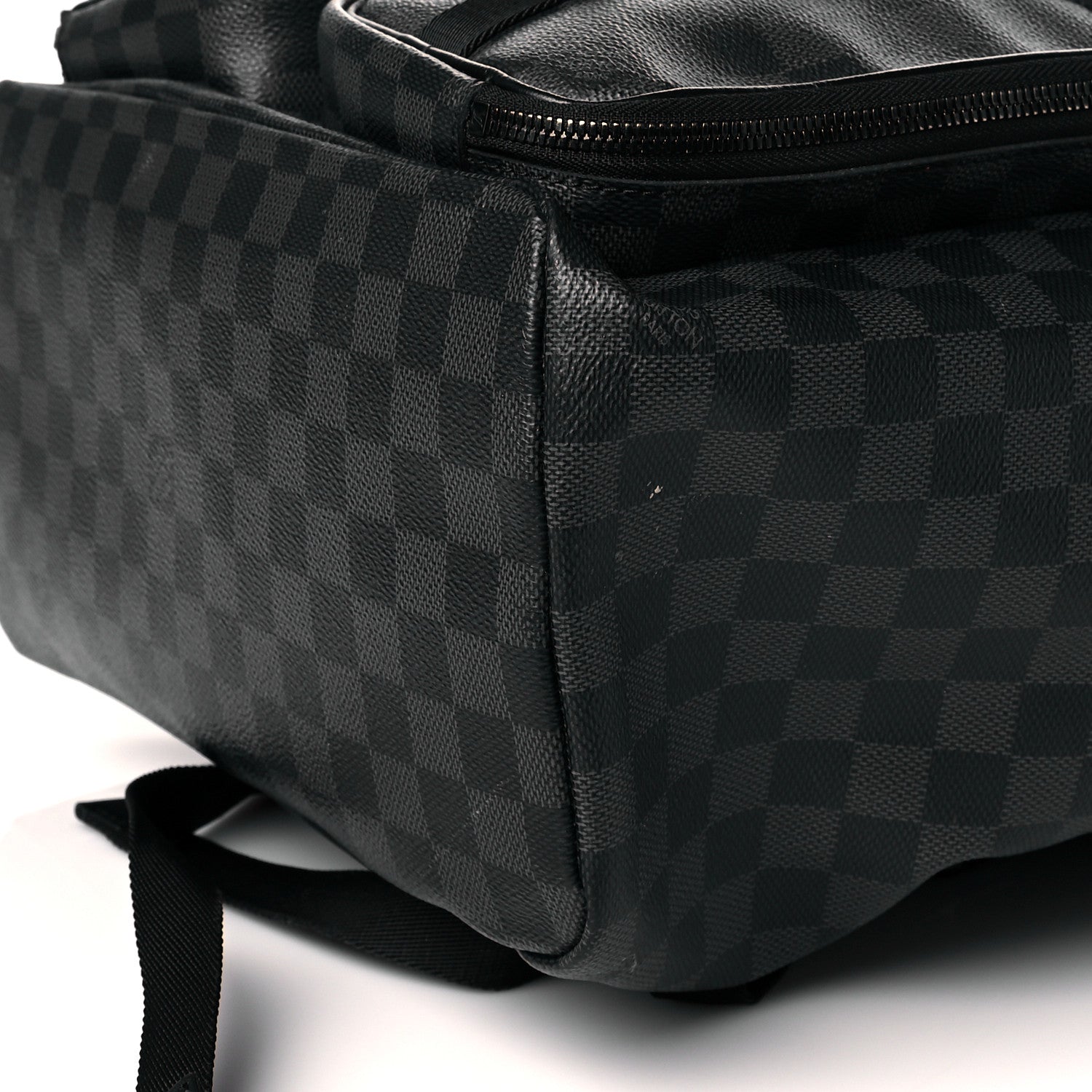 Louis Vuitton Damier Graphite Utility Backpack Red 8 of 10