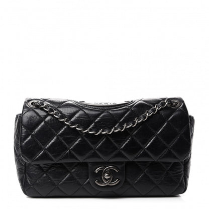 Chanel Calfskin Quilted Large Single Flap Black 1 of 11