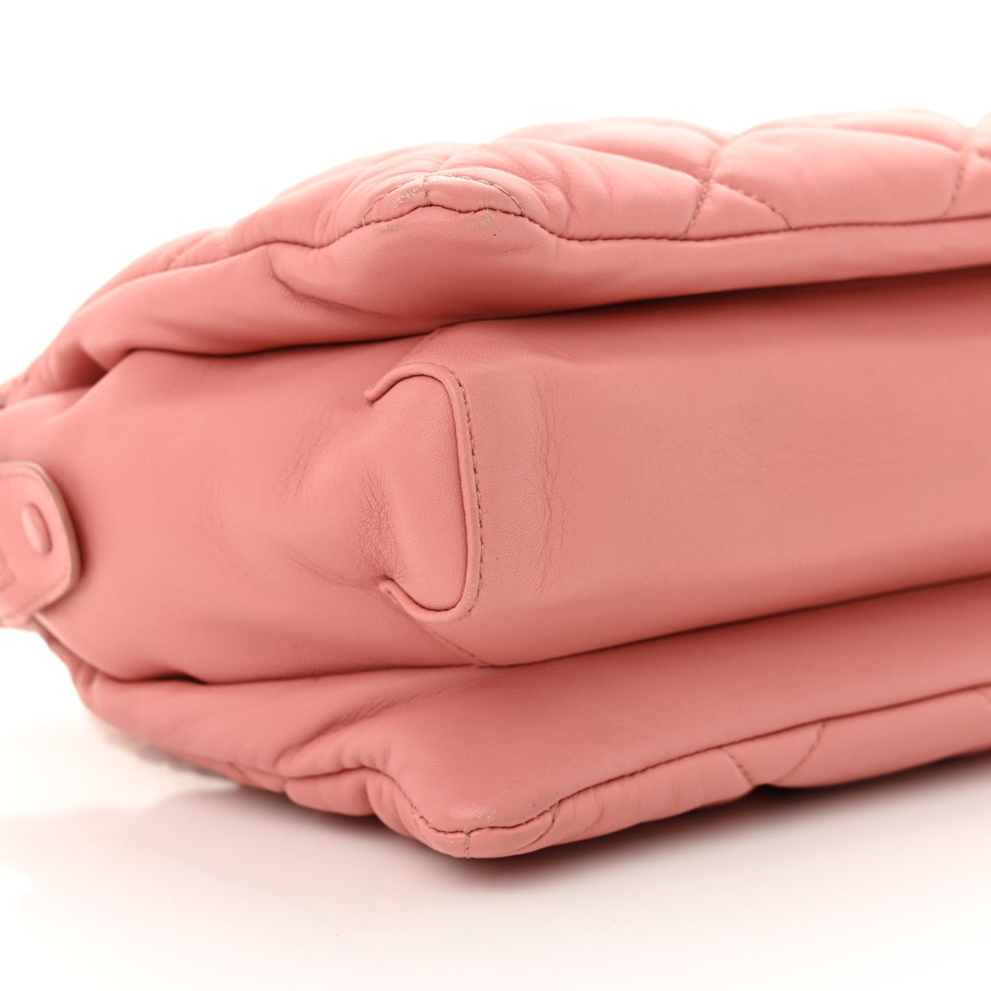 Nappa Quilted Medium Ginette Shoulder Bag Pink