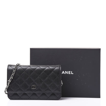 Chanel Caviar Quilted Wallet On Chain WOC Black 11 of 11