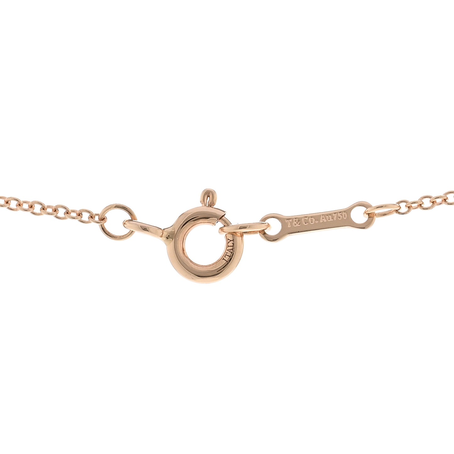 18K Rose Gold Paloma's Melody Mini Circle Pendant Necklace