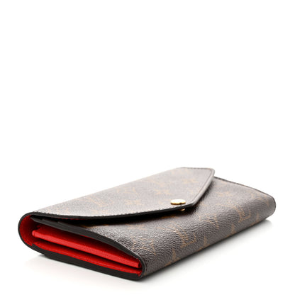 Louis Vuitton Monogram Sarah Wallet NM Coquelicot 4 of 6