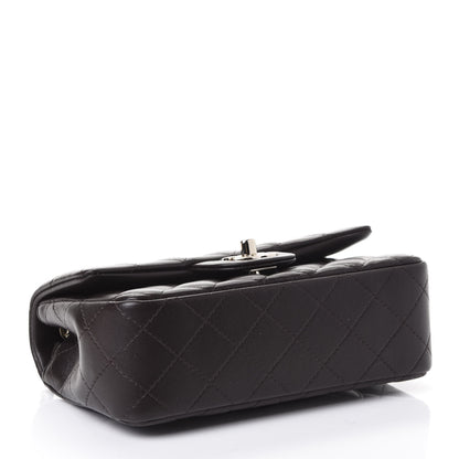 Chanel Lambskin Quilted Mini Rectangular Flap Dark Brown 3 of 4