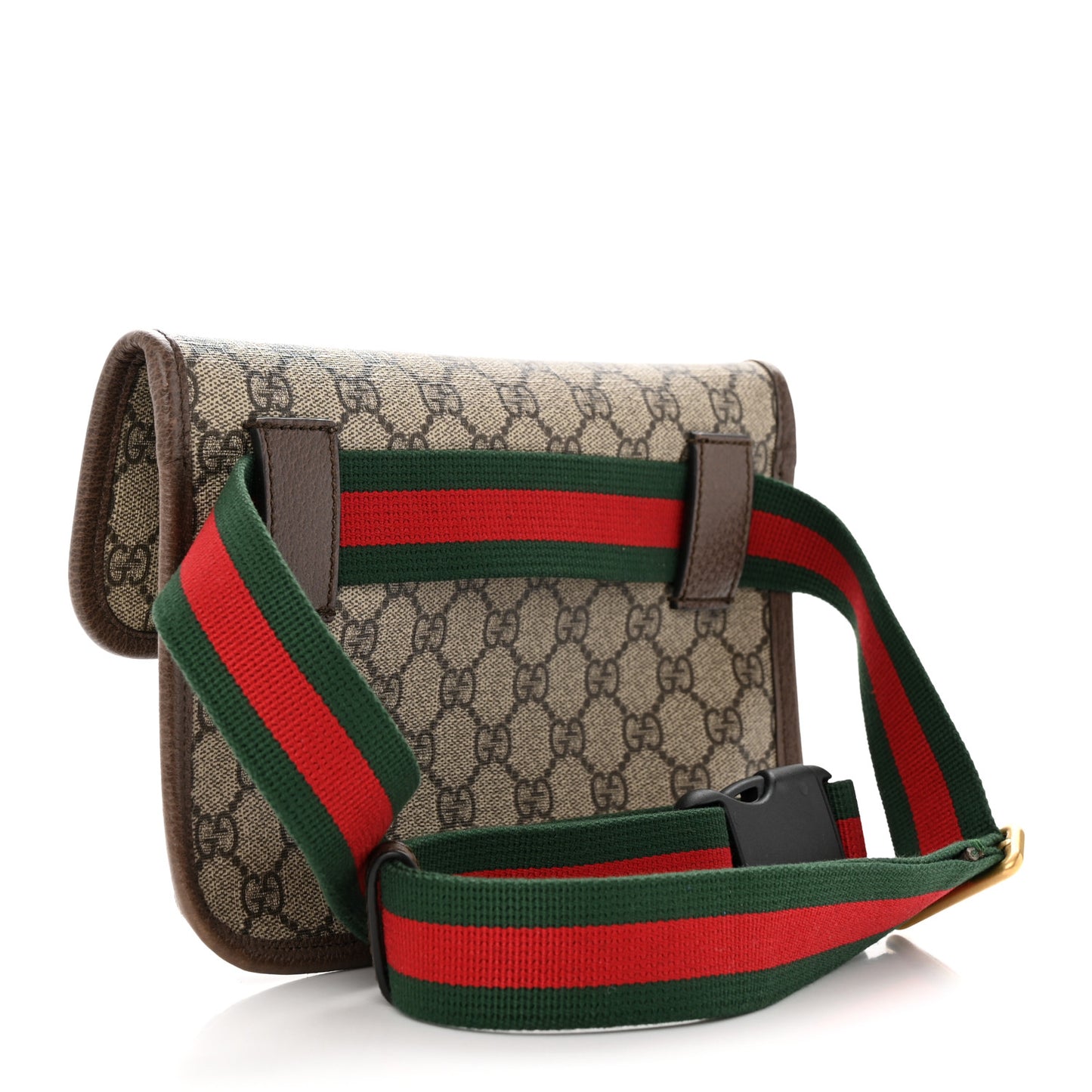 GG Supreme Monogram Neo Vintage Web Belt Bag Brown
