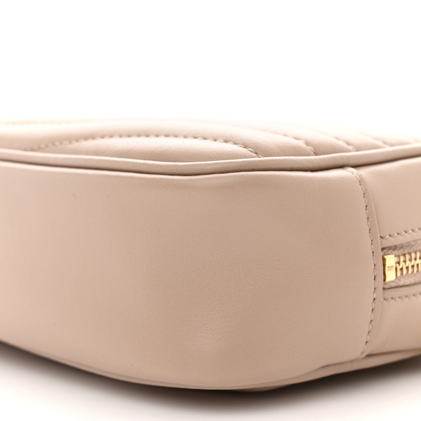 Calfskin Matelasse Monogram Mini Lou Camera Bag Dark Beige