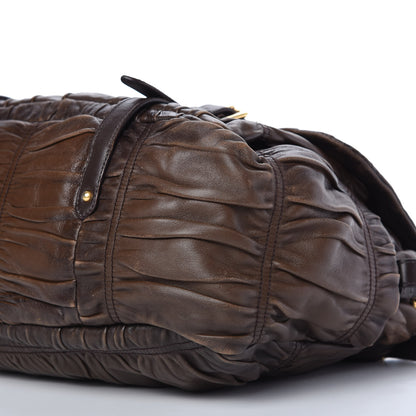 Prada Nappa Gaufre Messenger Tote Noce 7 of 14