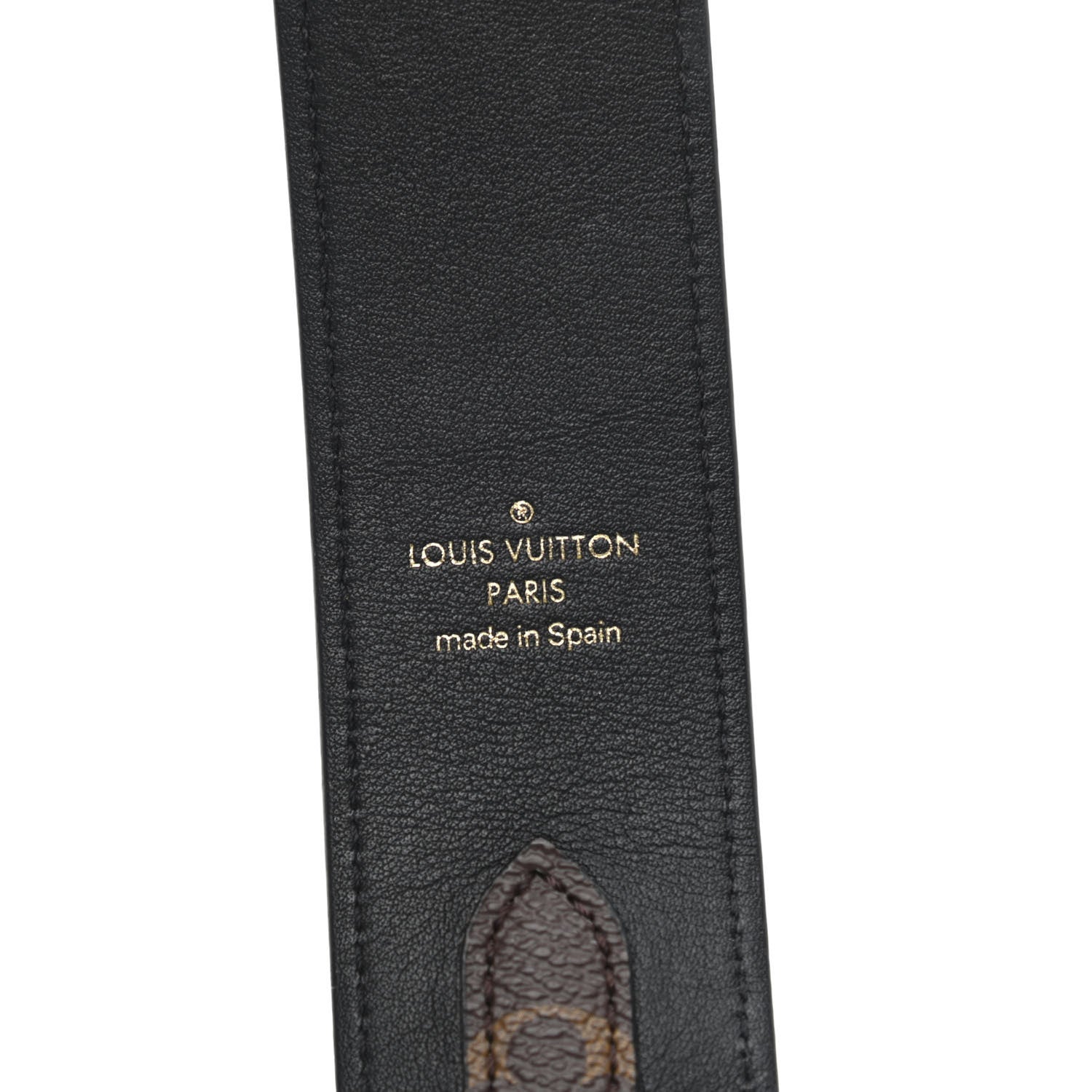 Louis Vuitton Monogram Bandouliere Shoulder Strap Black 3 of 4