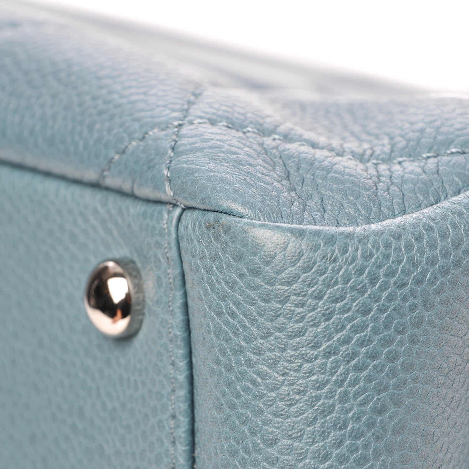 Chanel Caviar Quilted Timeless CC Tote Blue 9 of 14