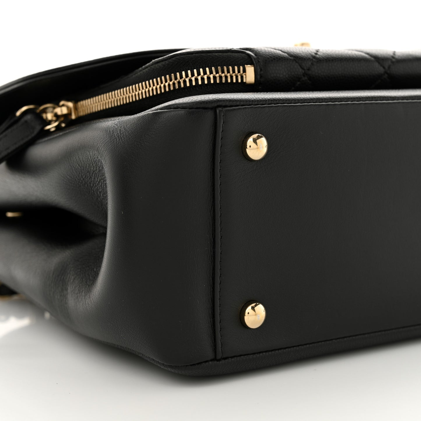 Caviar Quilted Large Business Affinity Flap Black