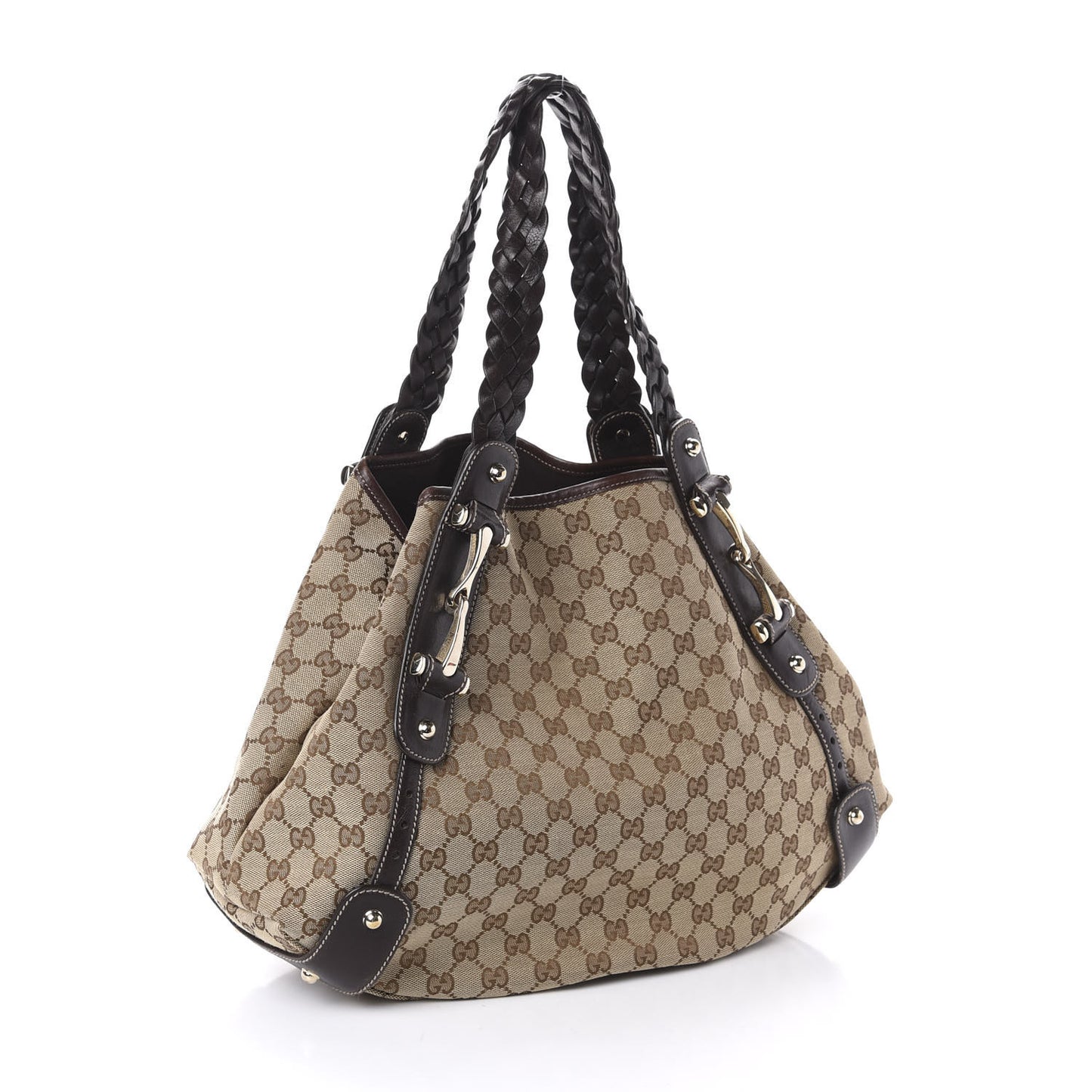 Monogram Medium Pelham Shoulder Bag Dark Brown