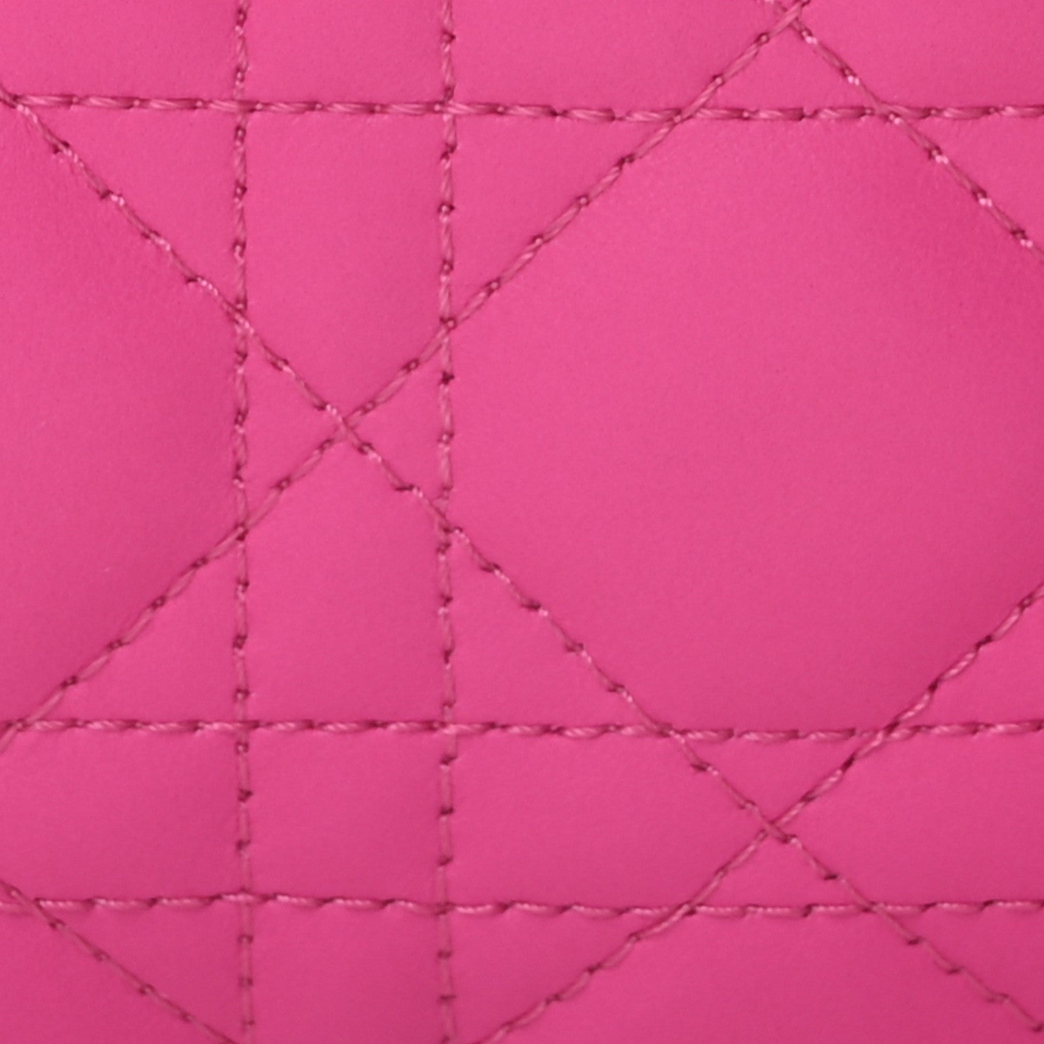 Christian Dior Lambskin Cannage Small Lady D-Joy Fuchsia 7 of 9