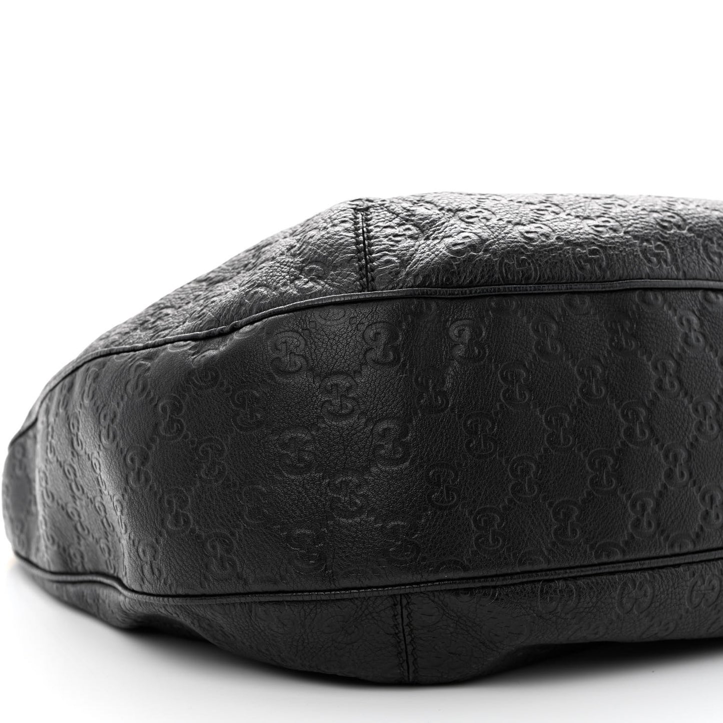 Guccissima Large New Ladies Web Hobo Black