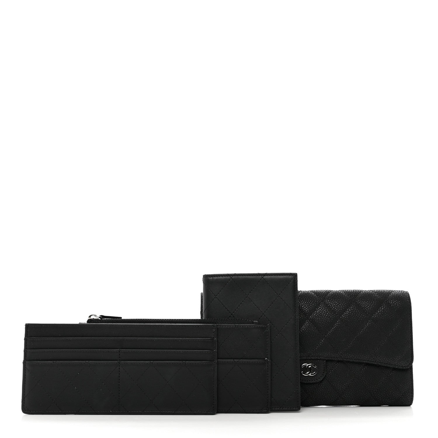 Chanel Caviar Quilted Travel Wallet Black 1 of 10
