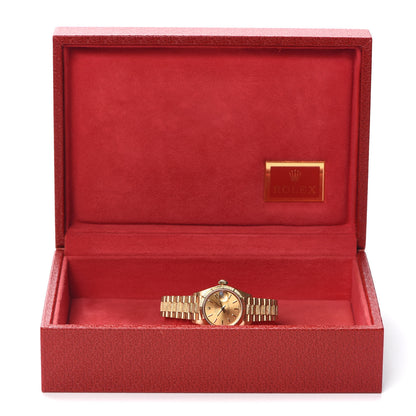 Rolex 18K Yellow Gold 26mm Datejust President Watch Champagne 69278 6 of 6