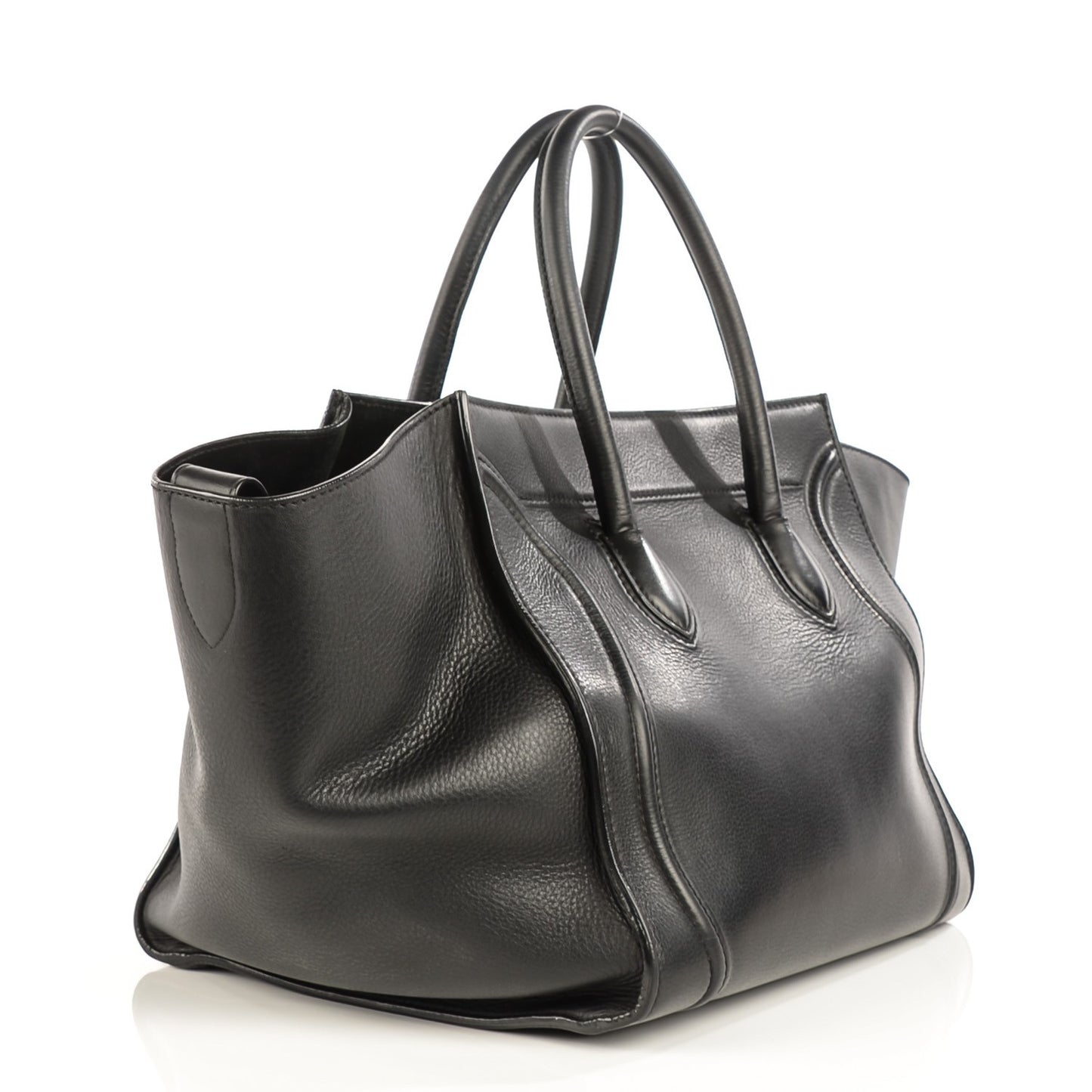 Supple Calfskin Medium Phantom Luggage Black