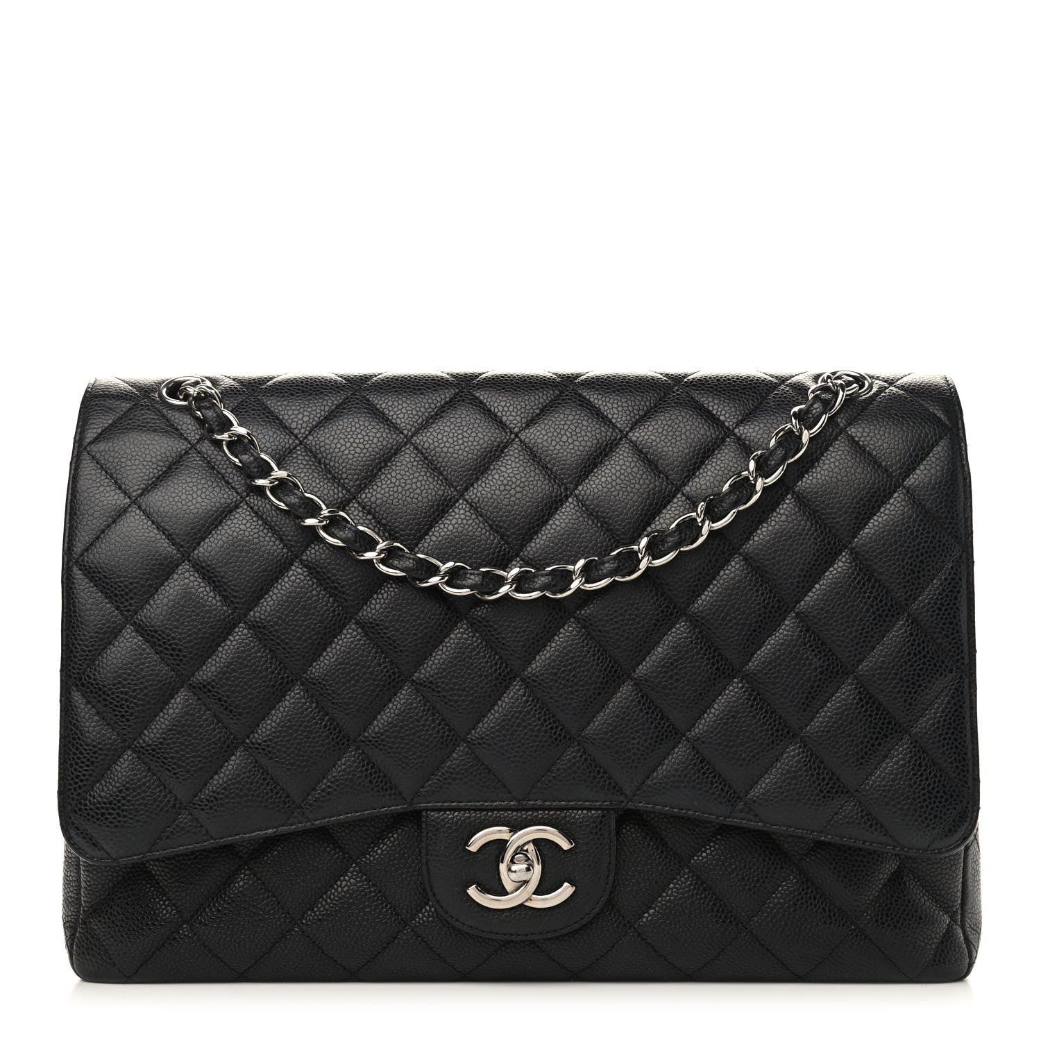 Chanel Caviar Quilted Maxi Double Flap Black 1 of 10