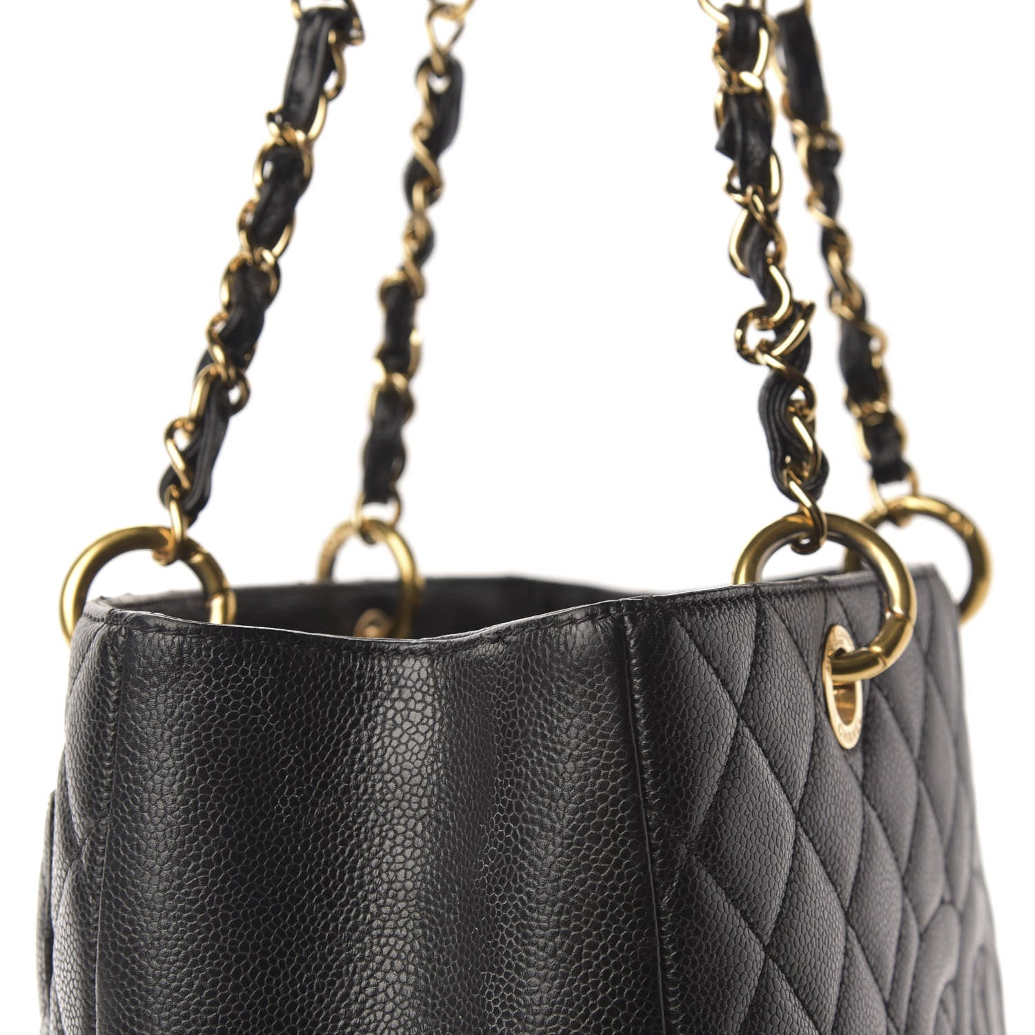 Chanel Caviar Quilted Grand Shopping Tote GST Black 11 of 13