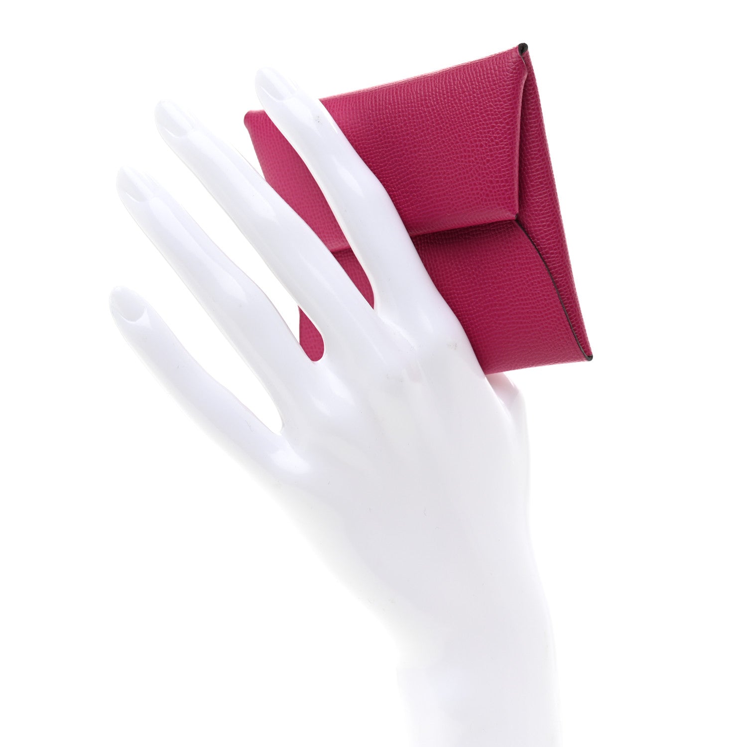 Hermes Madame Calfskin Bastia Coin Purse Rose Pourpre 2 of 8