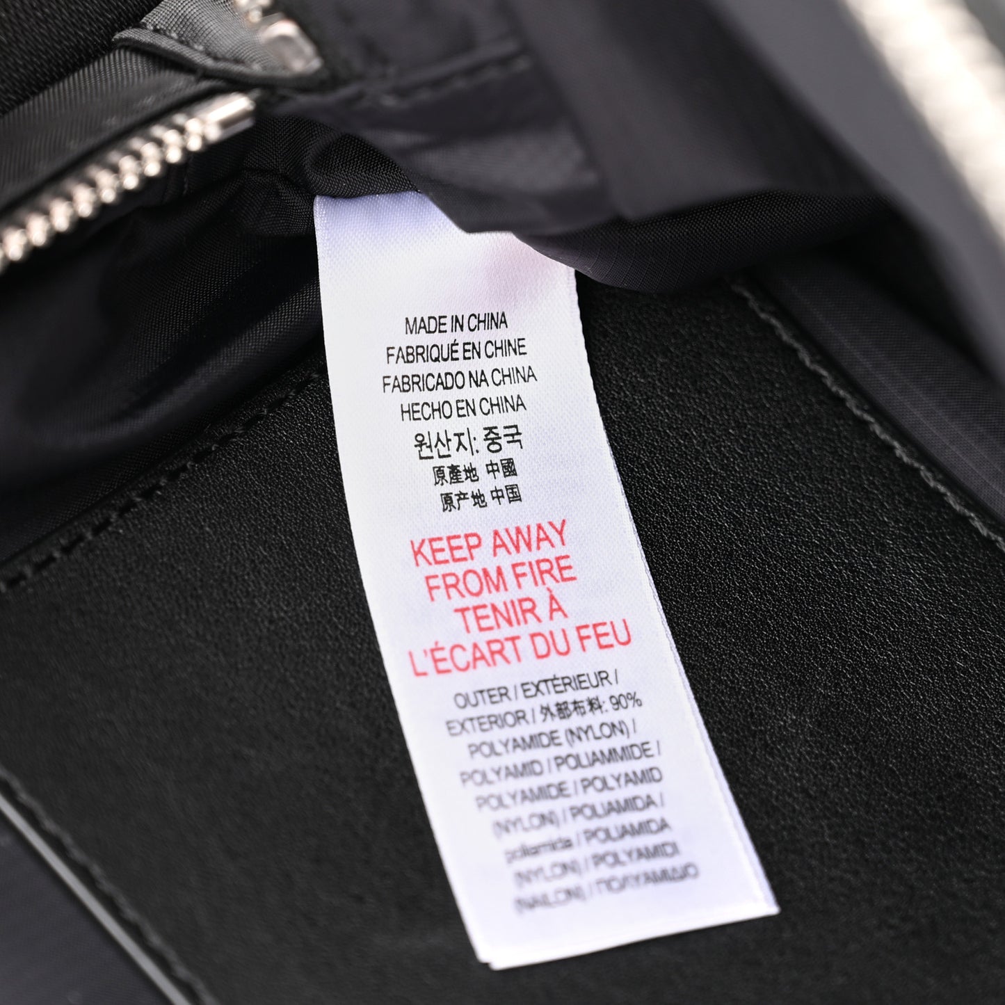 Econyl Logo Print Bum Bag Black