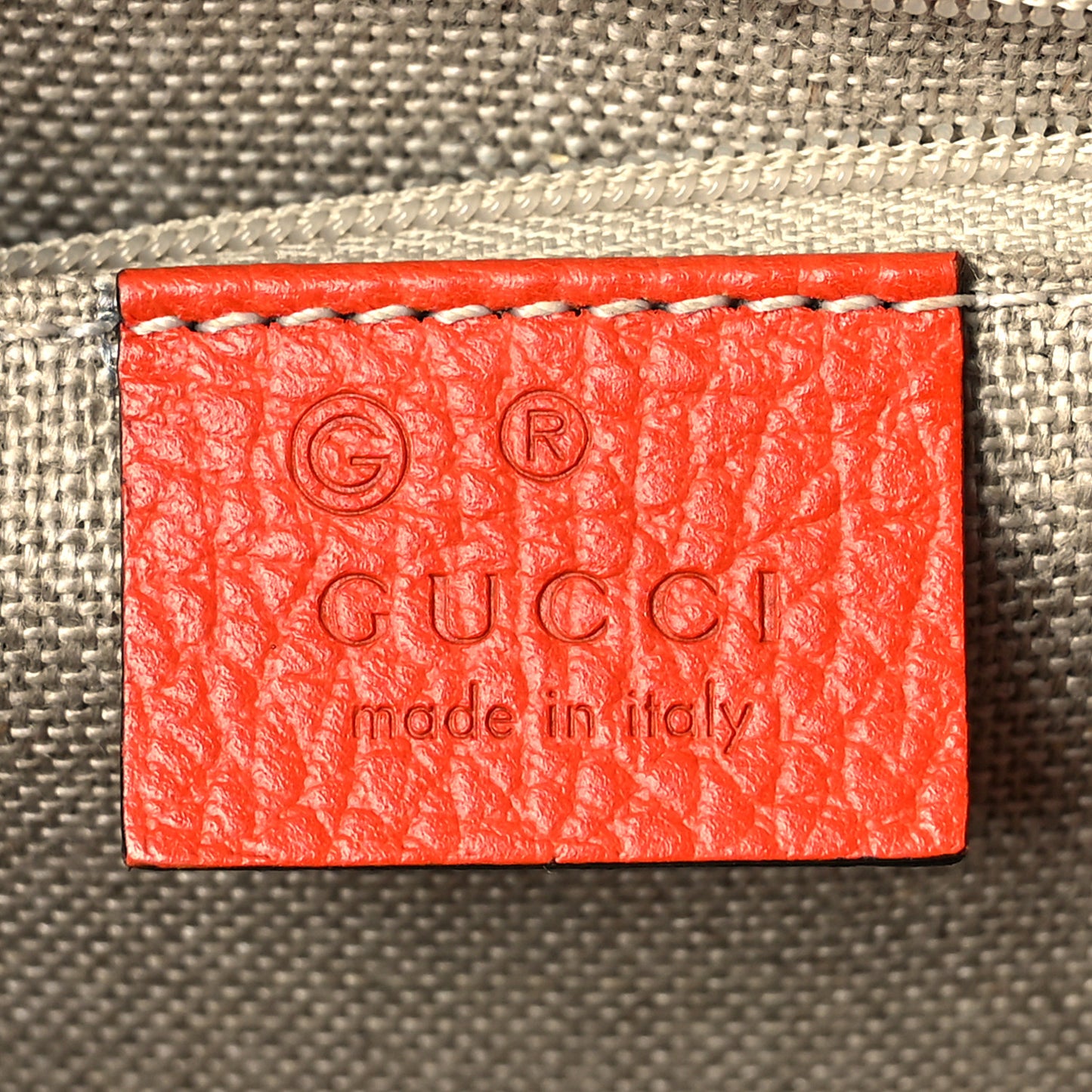 Dollar Calfskin Interlocking G Shoulder Bag Sun Orange