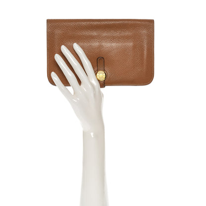Hermes Togo Dogon Duo Wallet Gold 2 of 16