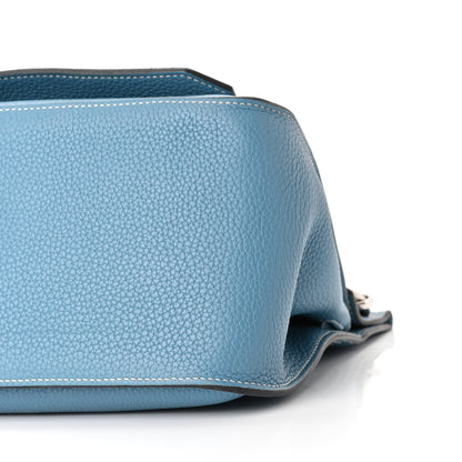 Hermes Taurillon Clemence Jypsiere 31 Blue Jean 9 of 11