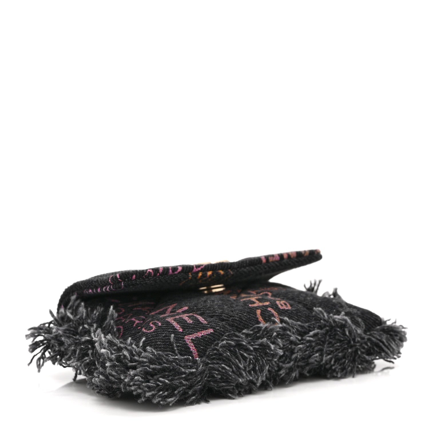 Chanel Denim Quilted Denim Mood Belt Bag Black Multicolor 4 of 10