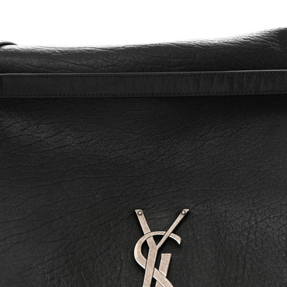 Saint Laurent Grained Lambskin Monogram Oversized Niki Chain Satchel Black 9 of 11