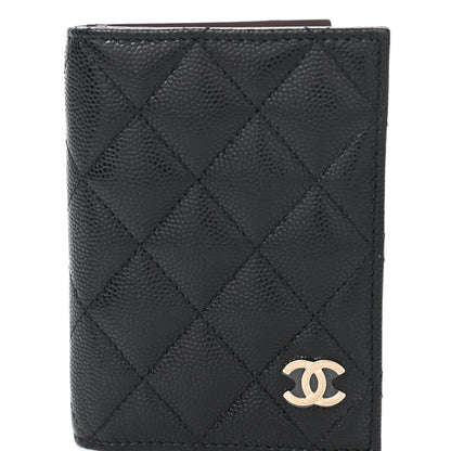 Chanel Caviar Quilted Card Holder Wallet Black 10 of 11