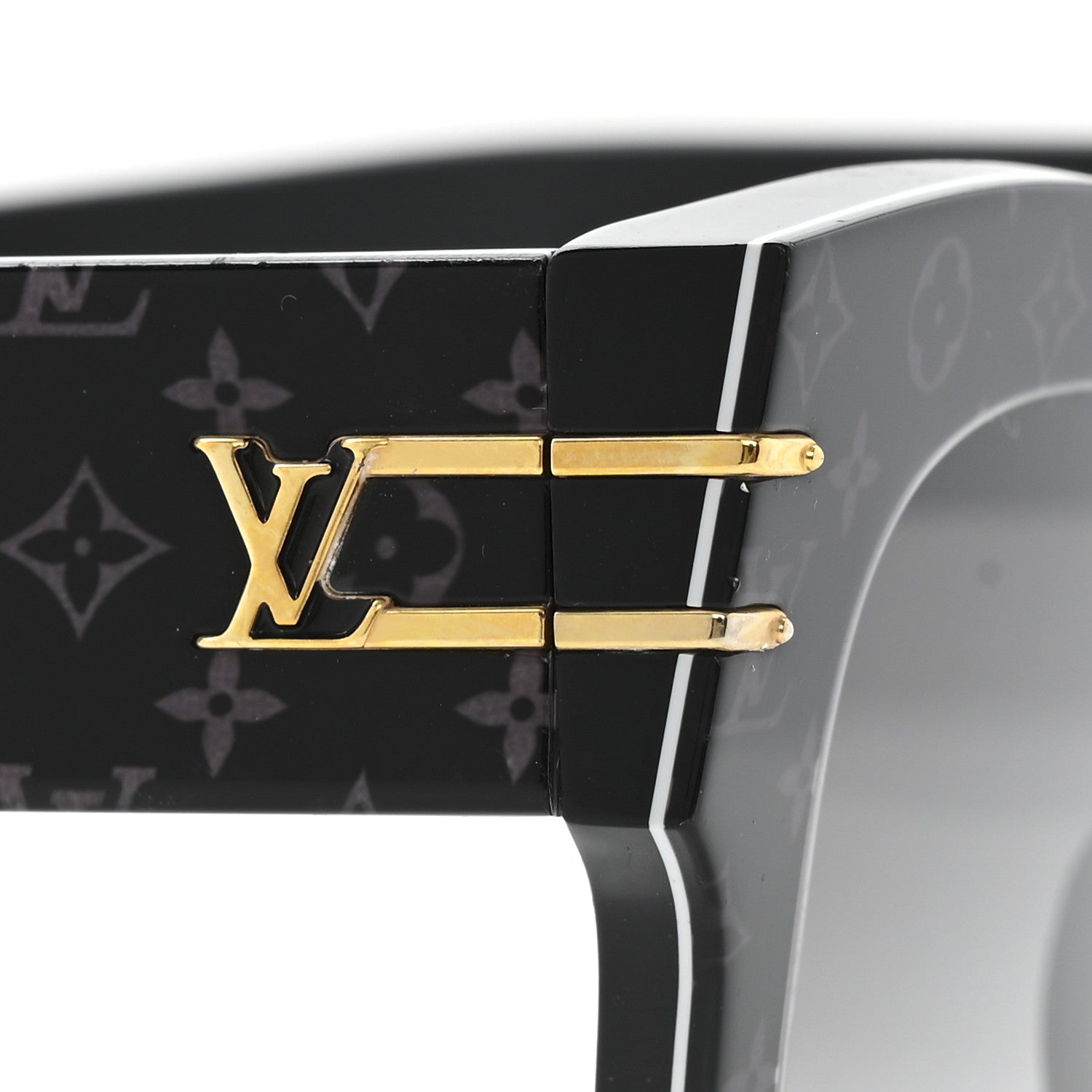 Louis Vuitton Acetate Blade Sunglasses Z1616E Black Black 7 of 8