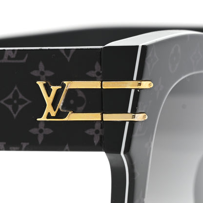 Louis Vuitton Acetate Blade Sunglasses Z1616E Black Black 7 of 8