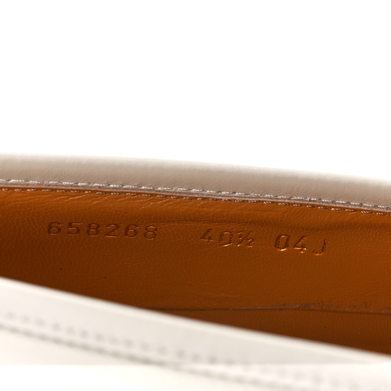 Gucci Jakarta Calfskin Womens Interlocking G Horsebit Loafers 40.5 Mystic White 8 of 9