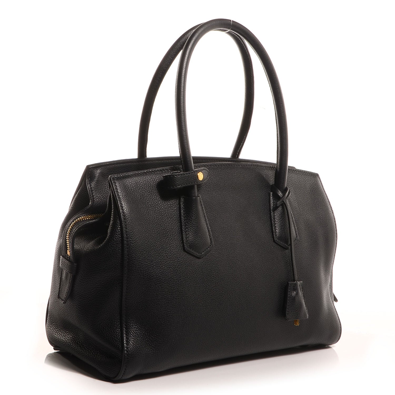 Prada Vitello Grain Tote Black 4 of 11