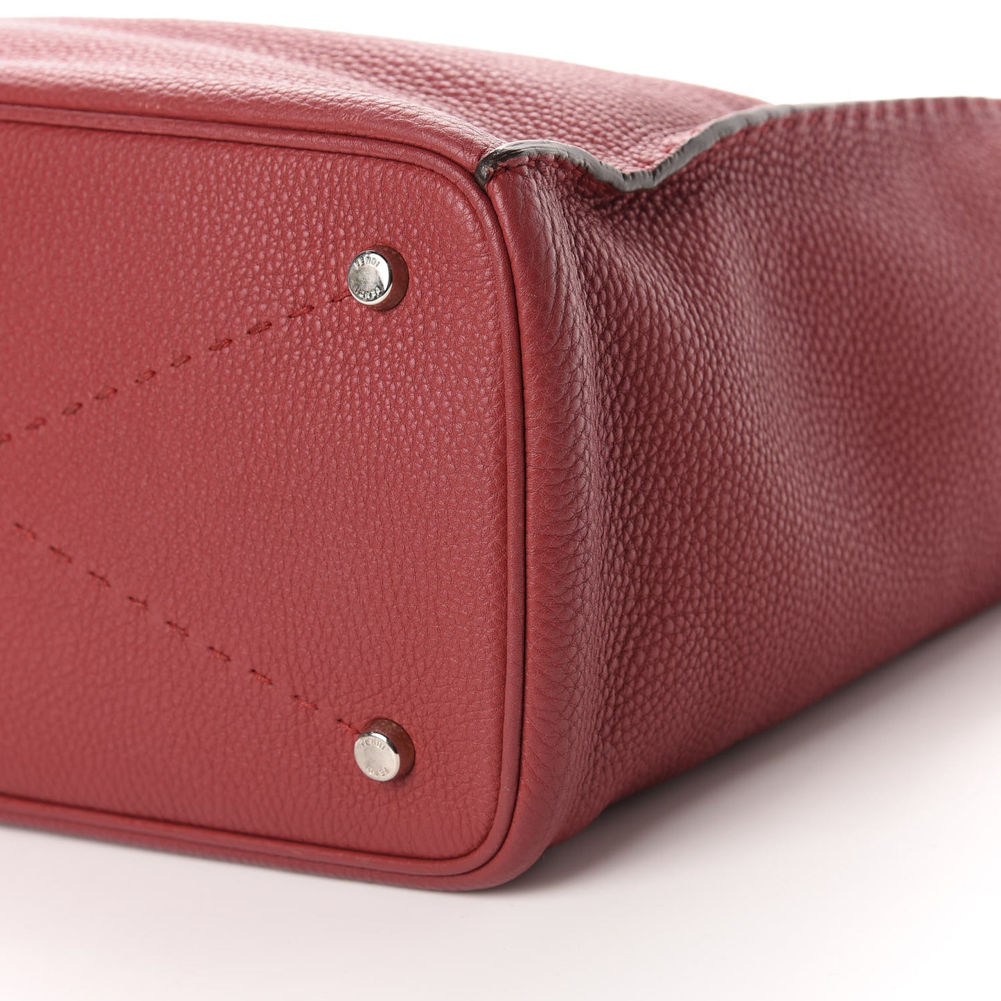 Cuoio Romano Selleria Large Anna Bucket Bag Rosso