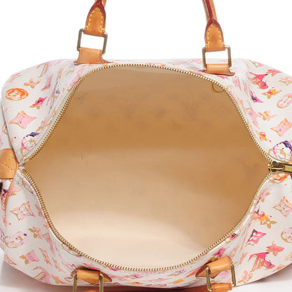 Louis Vuitton Watercolor Aquarelle Speedy 35 White 6 of 7