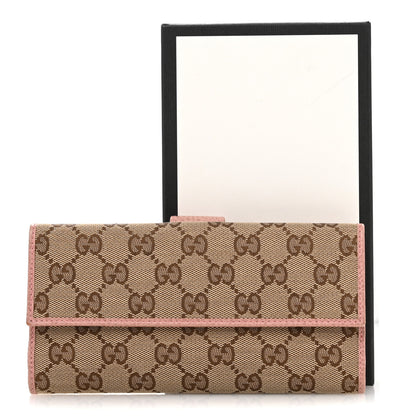 Gucci Monogram Continental Flap Wallet Soft Pink 10 of 10