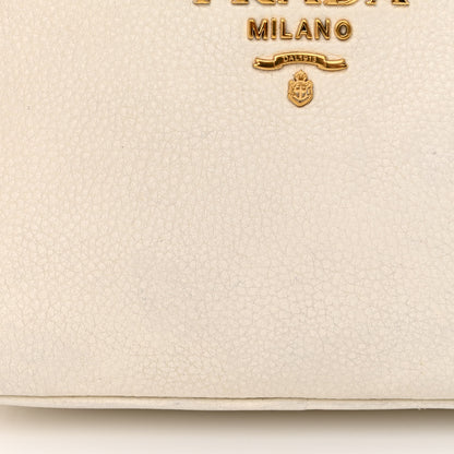 Prada Vitello Daino Camera Crossbody Bianco 16 of 16