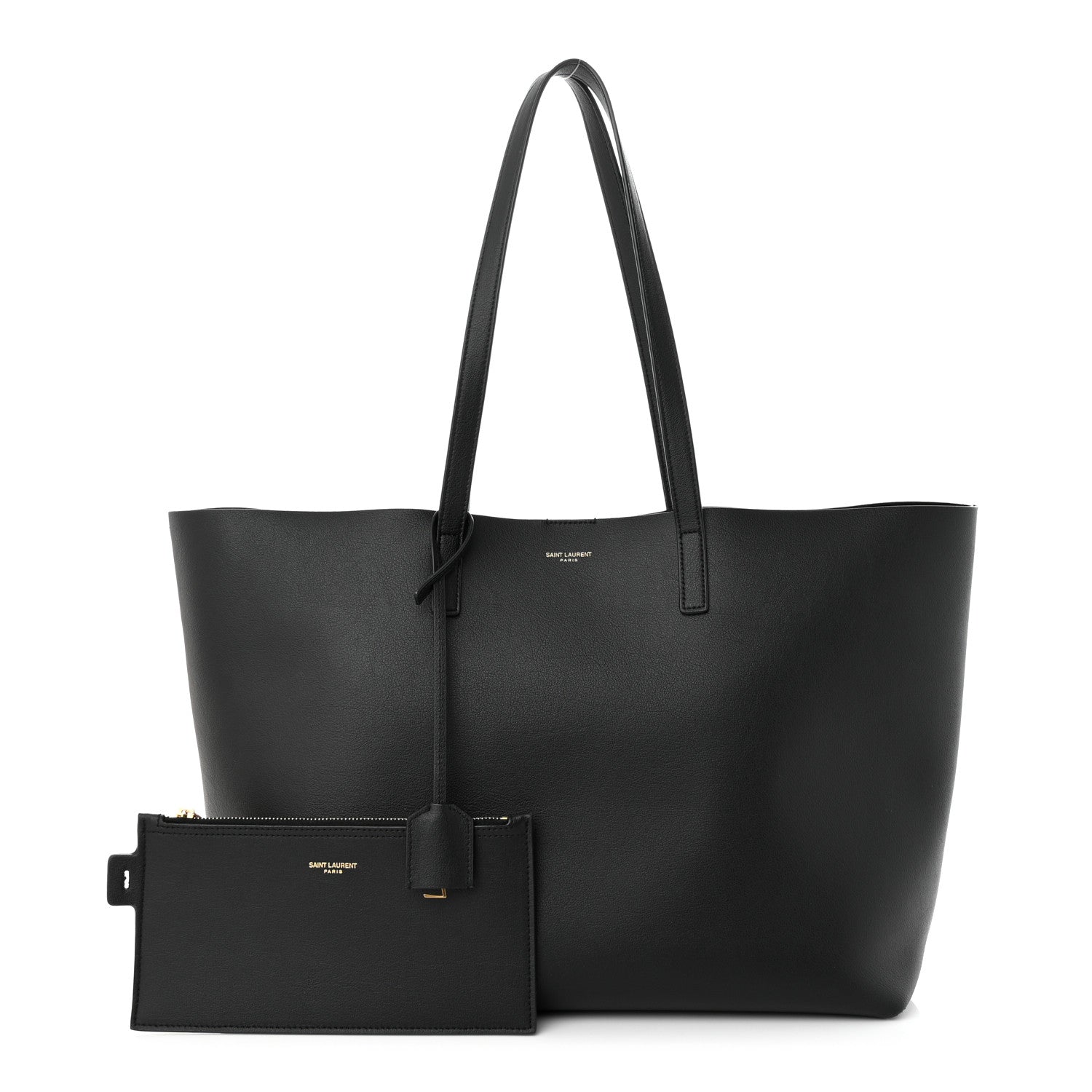 Saint Laurent Calfskin Large Shopping Tote Black 1 of 11