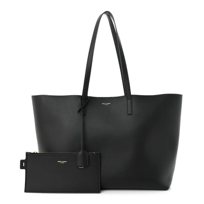 Saint Laurent Calfskin Large Shopping Tote Black 1 of 11